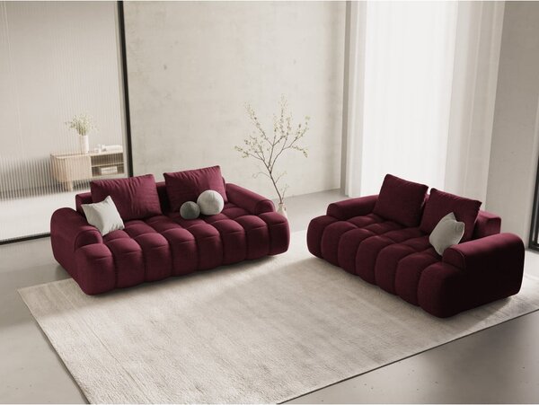 Divano burgundy 175 cm Linz – Cosmopolitan Design