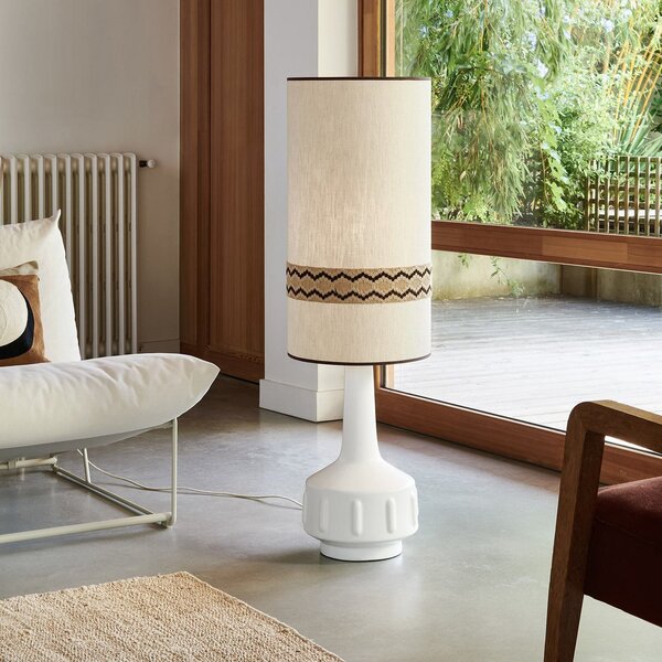 Lampada da terra MARKET SET, Jimmy, Bianco, Soggiorno, Ceramica