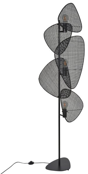 Lampada da terra MARKET SET, Screen, Nero, Soggiorno, Legno, Design