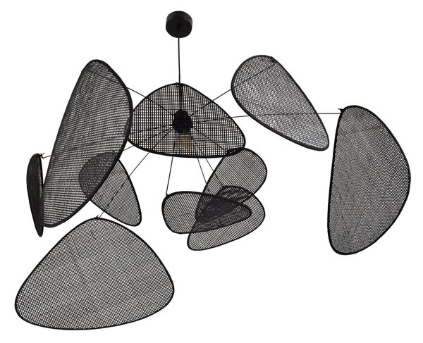 Lampada a sospensione MARKET SET, Screen XL, dimmerabile, Nero, Soggiorno, Legno, Design