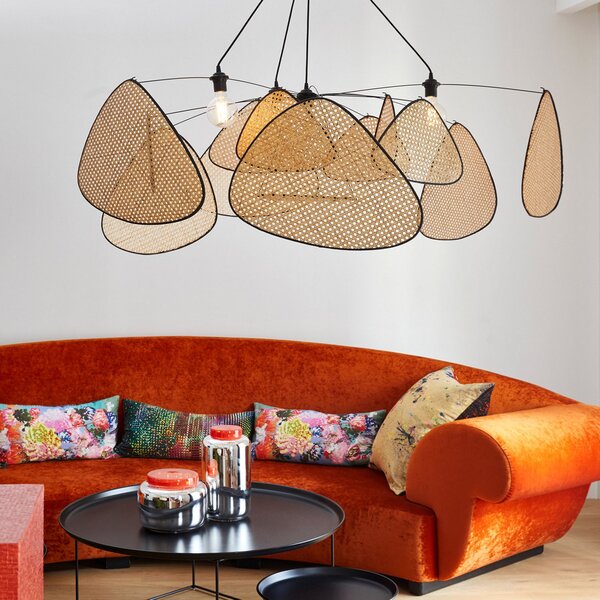 Lampada a sospensione MARKET SET, Screen, dimmerabile, Legno, Soggiorno, Legno, Design