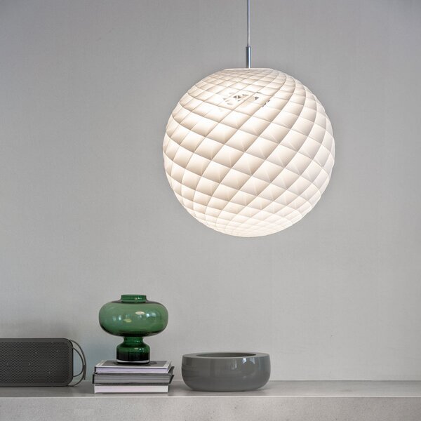Lampada a sospensione Louis Poulsen, Patera, dimmerabile, Bianco, Soggiorno, Plastica, Design