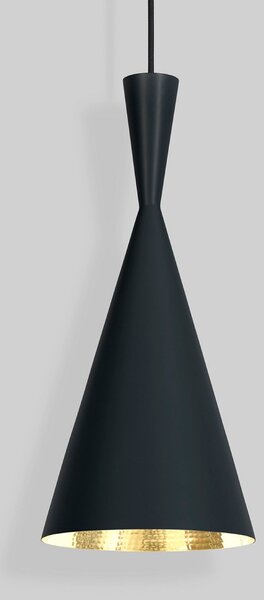 Lampada a sospensione Tom Dixon, Beat, dimmerabile, Nero, Soggiorno, Ottone, Design