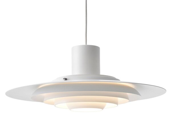 Lampada a sospensione &Tradition, P376 KF1, dimmerabile, Bianco, Soggiorno, Metallo, Design