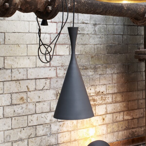 Lampada a sospensione Tom Dixon, Beat, dimmerabile, Nero, Soggiorno, Ottone, Design