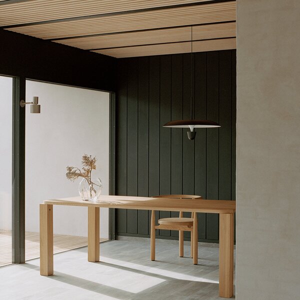 Lampada a sospensione New Works, Kantarell, dimmerabile, Nero, Sala da pranzo, Metallo, Design