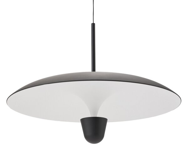 Lampada a sospensione New Works, Kantarell, dimmerabile, Nero, Sala da pranzo, Metallo, Design