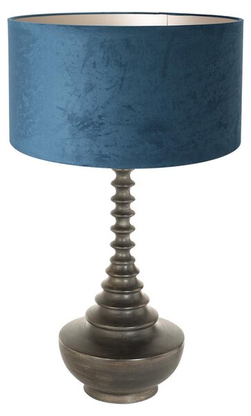 Anne Lighting - lampada da tavolo - Bois - nero - legno velluto - Ø 40cm - E27 - 3763ZW