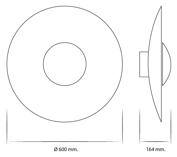 Applique da parete MARSET, dimmerabile, Legno, Alluminio