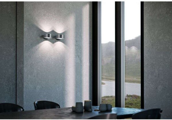 Applique da parete LIGHT-POINT, dimmerabile, Metallizzato, Corridoio, Alluminio