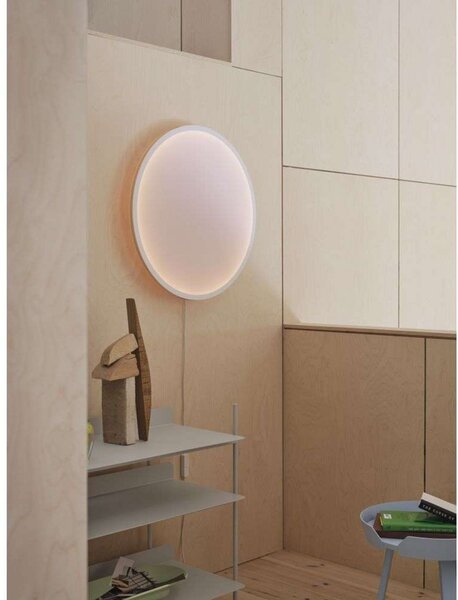 Applique da parete Muuto, dimmerabile, Bianco, Soggiorno, Alluminio