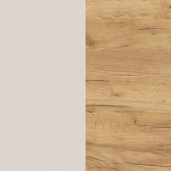 Armadietto color crema con effetto rovere 74x105x33 cm Alviano – Germania