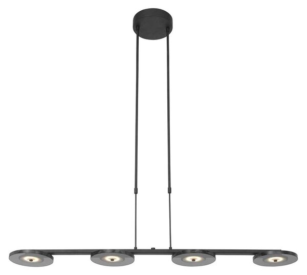 Steinhauer - lampada a sospensione - Turound - nero - vetro metallo - lampada di design - LED - 3512ZW