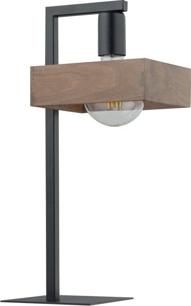 Lampada da tavolo Robin nero-marrone 1xE27x15W in metallo, dimensioni: 45x15x25 cm, IP20, Sigma Lighting