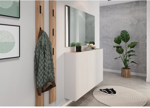 Armadietto color crema con effetto rovere 138x87x25 cm Libbiano – Germania
