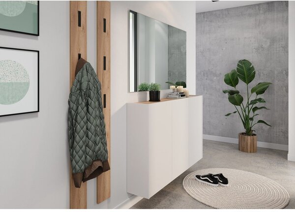 Armadietto color crema con effetto rovere 138x87x25 cm Libbiano – Germania
