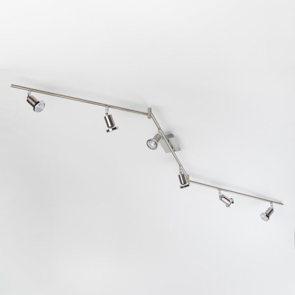 Faretto LED 6xGU10/5W/230V cromo satinato