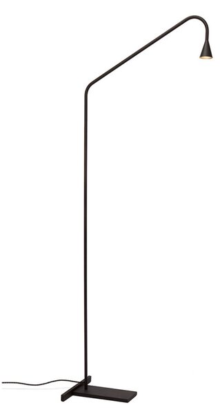 Lampada da terra Trizo21, Nero, Soggiorno, Ottone