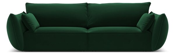 Divano verde scuro con rivestimento in velluto 208 cm Vanda – Mazzini Sofas