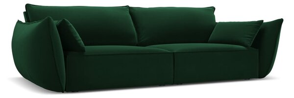 Divano verde scuro con rivestimento in velluto 208 cm Vanda – Mazzini Sofas