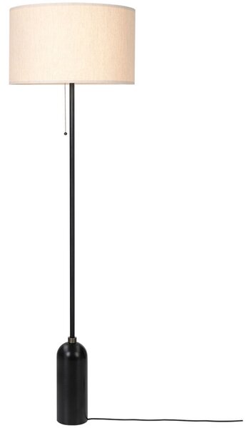 Lampada da terra GUBI, dimmerabile, Nero, Soggiorno, Marmo