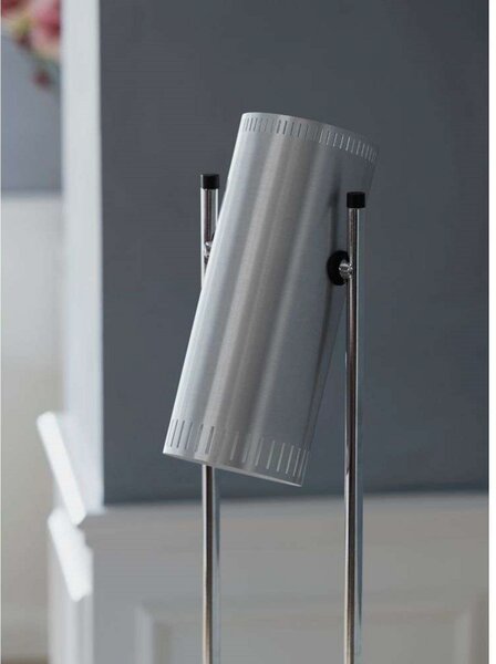 Lampada da terra Warm Nordic, Trombone, Metallizzato, Soggiorno, Alluminio, Design