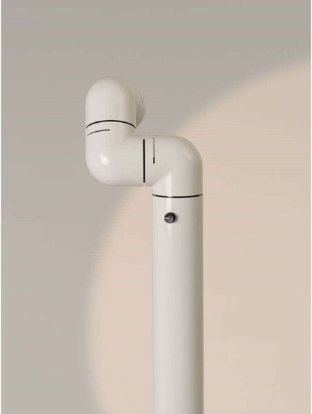 Lampada da terra Santa & Cole, dimmerabile, Bianco, Soggiorno, Metallo