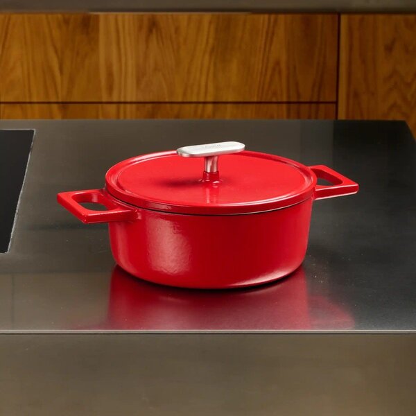 Casseruola in ghisa con coperchio incluso adatta all'induzione 2 l Mattia 3.0 – FABINI