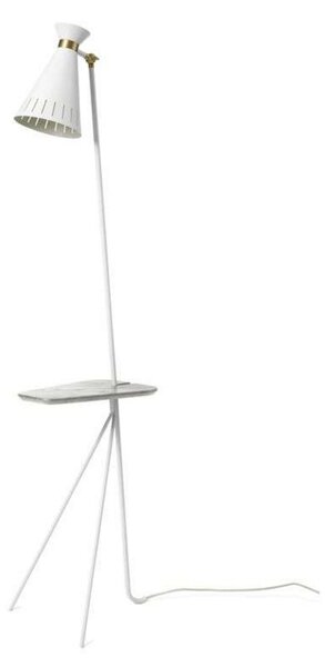 Lampada da terra Warm Nordic, Cone, Bianco, Soggiorno, Metallo, Vintage