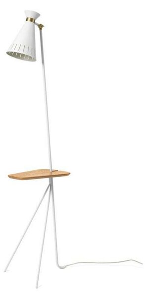 Lampada da terra Warm Nordic, Cone, Bianco, Soggiorno, Metallo, Vintage