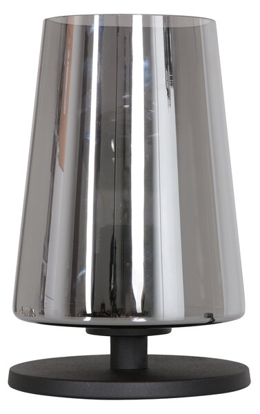 Steinhauer - lampada da tavolo - Ancilla - nero - vetro metallo - Ø 15cm - E27 - 3103ZW