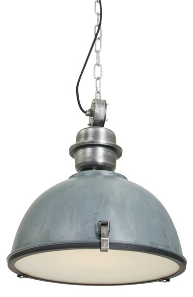 Steinhauer - lampada a sospensione - Bikkel - grigio - vetro metallo - Ø 42cm - E27 - 7586GR