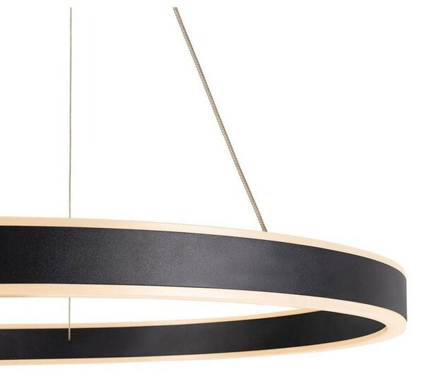 Lampada a sospensione SLV, One 60, dimmerabile, Nero, Soggiorno, Alluminio