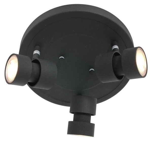 Steinhauer - faretto - Natasja LED - nero - metallo - Ø 28cm - GU10 - 7905ZW
