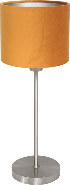 Mexlite - lampada da tavolo - Noor - oro acciaio - metallo tessile - lampada da comodino - E27 - 4413ST