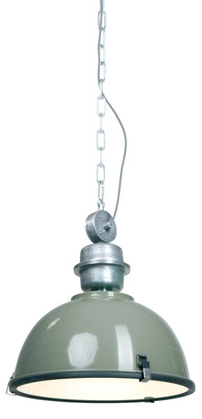 Steinhauer - lampada a sospensione - Bikkel - verde - vetro metallo - Ø 42cm - E27 - 7586G