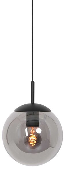 Steinhauer - lampada a sospensione - Bollique - nero - vetro metallo - Ø 25cm - E27 - 3497ZW