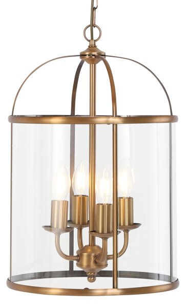 Steinhauer - lampada a sospensione - Pimpernel - bronzo - vetro metallo - Ø 31cm - E14 - 5972BR