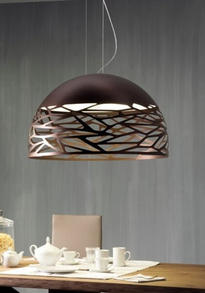 Lampada a sospensione Lodes, Bronzo / Ottone anticato, Soggiorno, Metallo