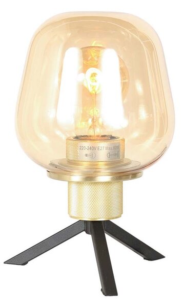 Steinhauer - lampada da tavolo - Reflexion - ottone - vetro metallo - Ø 14cm - E27 - 2683ME