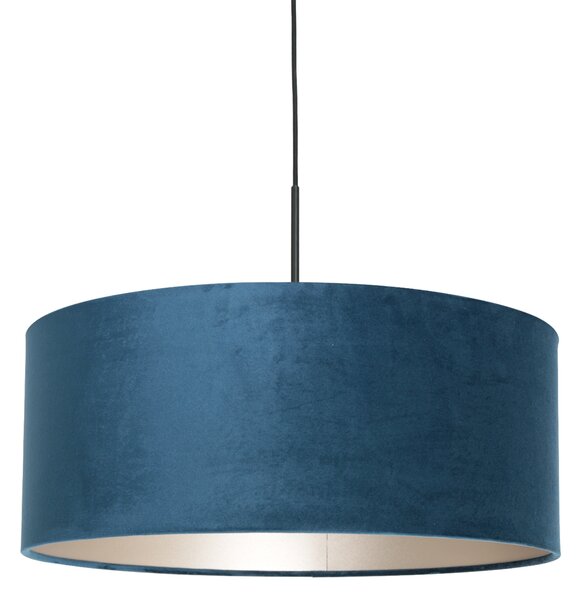 Steinhauer - lampada a sospensione - Sparkled Light - blu - metallo velluto - Ø 50cm - E27 - 8248ZW