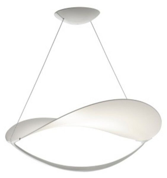 Lampada a sospensione Foscarini, dimmerabile, Bianco, Sala da pranzo, Plastica