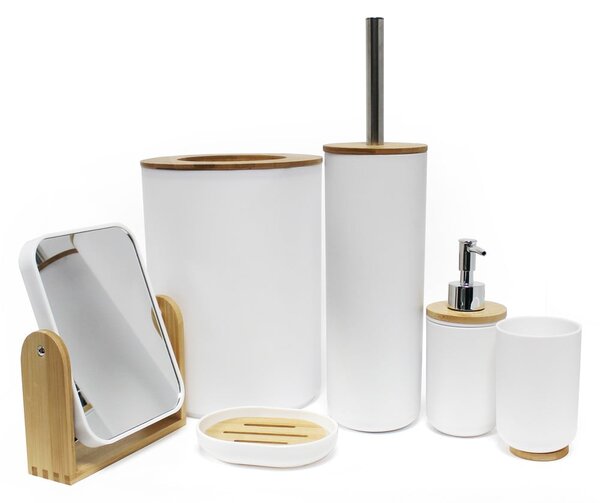 Dispenser per sapone bianco in plastica 91 ml Smart – douceur d'intérieur