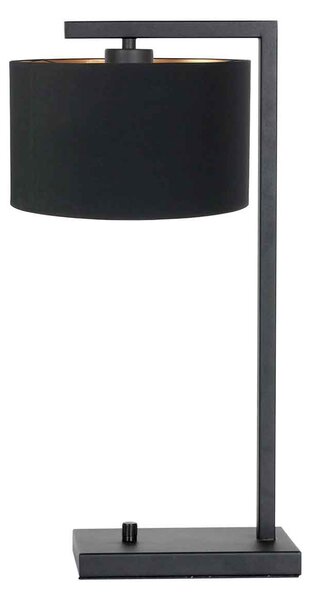 Steinhauer - lampada da tavolo - Stang - nero - metallo tessuto - lampada d'atmosfera - E27 - 7195ZW