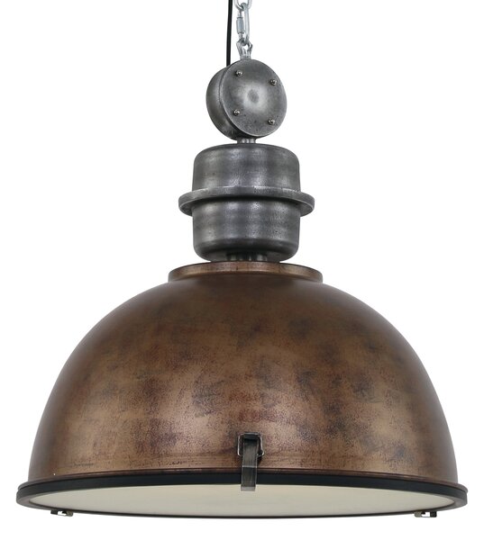 Steinhauer - lampada a sospensione - Bikkel - marrone - vetro metallo - Ø 52cm - E27 - 7834B