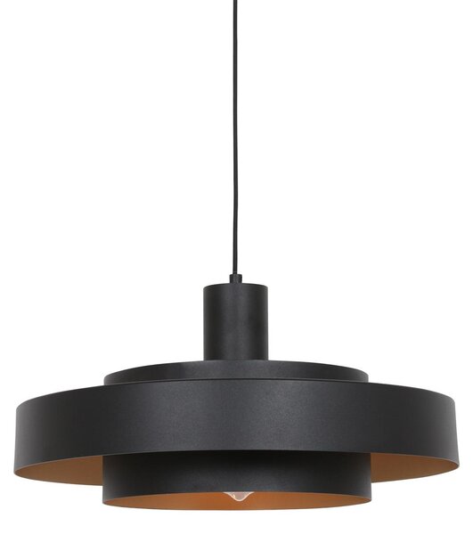 Anne Lighting - lampada a sospensione - Flinter - nero - metallo - Ø 50cm - E27 - 3329ZW