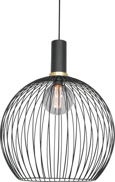 Mexlite - lampada a sospensione - Aureole - nero - metallo - Ø 42cm - E27 - 3068ZW