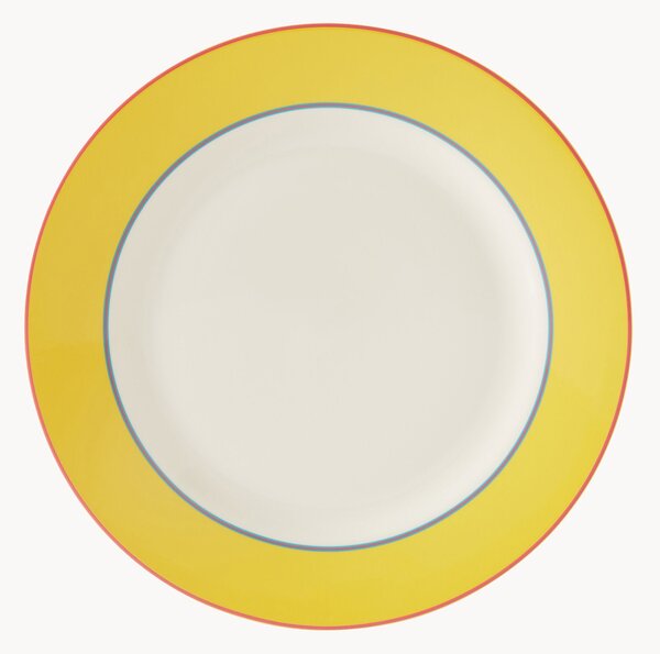 Sottopiatto rotondo in Fine China Calypso Yellow