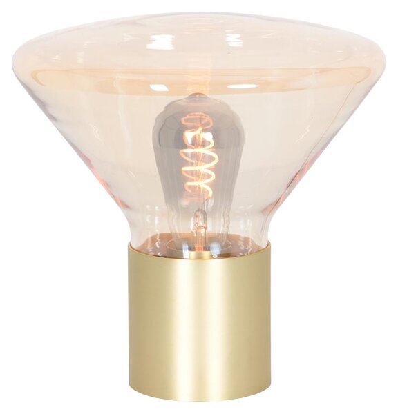 Steinhauer - lampada da tavolo - Ambiance - ambra - vetro metallo - Ø 26cm - E27 - 3401ME