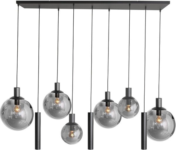 Steinhauer - lampada a sospensione - Bollique LED - nero - vetro metallo vetro fumé - lampada di design - E27_GU10 - 3798ZW